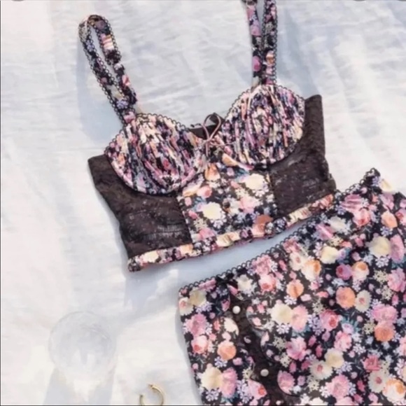 For Love And Lemons Tops - 2PIECE For Love & Lemons Gardenia Top & Skirt Set